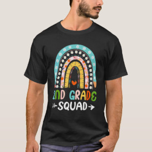 Tillbaka Till Skolan 2:a Klassens Squad Regnbåge L T Shirt