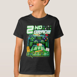 Tillbaka till skolan 2:a klassnivå upplåst Gamer F T Shirt