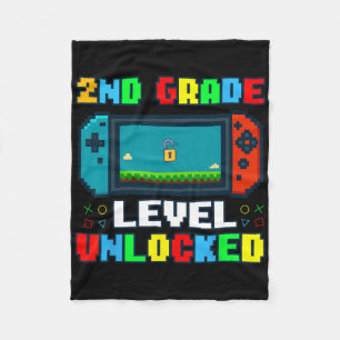 Tillbaka till skolan 2:a klassnivå upplåst Gamer K Fleecefilt