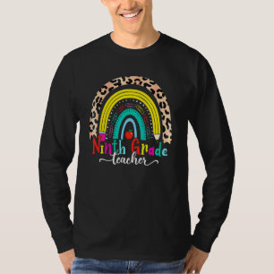 Tillbaka till skolan 3:e klass lärare leopard reg t shirt