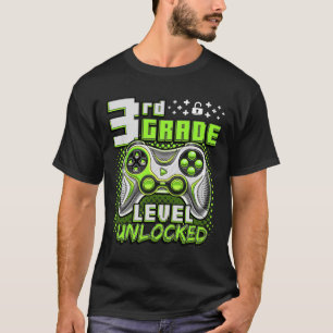 Tillbaka till skolan 3:e klass pojkar gamer första t shirt