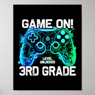 Tillbaka till skolan 3:e klass pojke gamer första poster