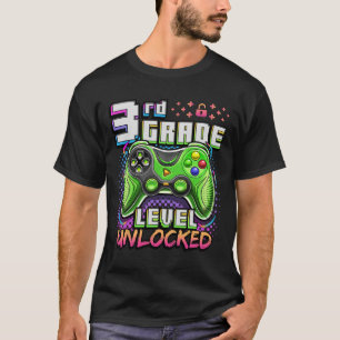 Tillbaka till skolan 3:e klass pojke gamer första  t shirt