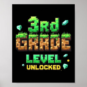 Tillbaka till skolan 3:e klassnivån upplåst Pojkar Poster