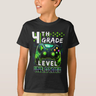 Tillbaka till skolan 4:e klass pojkar Gamer första T Shirt