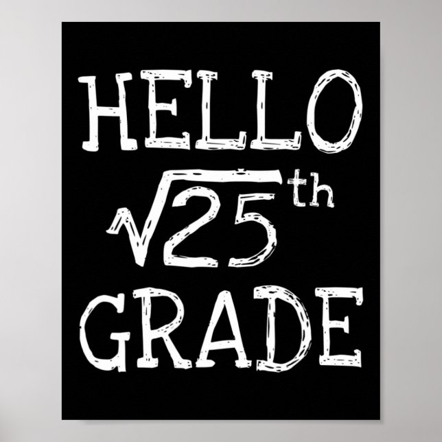 Tillbaka till skolan 5:e klass kvadratroten ur 25  poster (Framsidan)