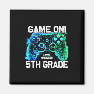 Tillbaka till skolan 5:e klass pojkar gamer första magnet