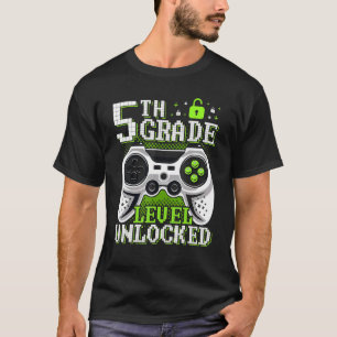 Tillbaka till skolan 5:e klassnivå upplåst videosp t shirt