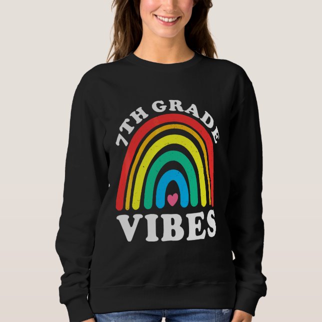 Tillbaka till skolan 7:e klass vibbar t shirt (Framsida)