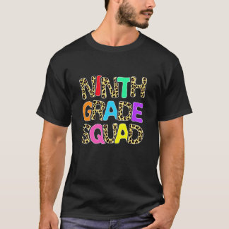 Tillbaka till skolan 9:e klass leopard nionde klas t shirt