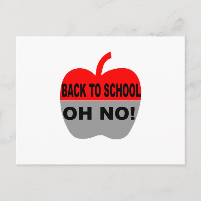 Tillbaka till skolan, å nej vykort (Framsida)