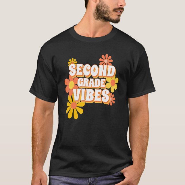 Tillbaka Till Skolan Andra 2:a Klassens Vibratione T Shirt (Framsida)