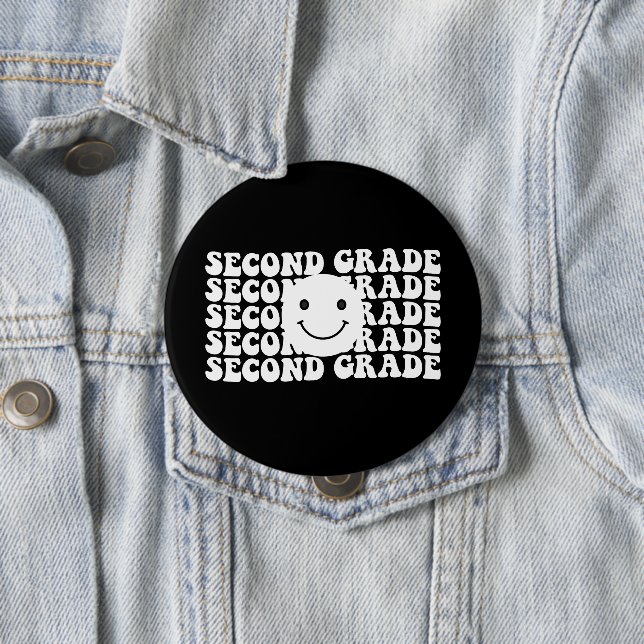 Tillbaka till skolan andra klass lärare knapp (In Situ)