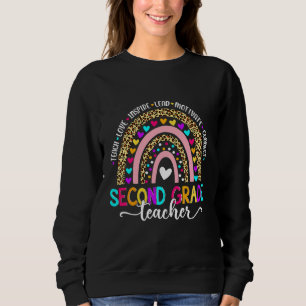 Tillbaka till skolan andra klass läraren Leopard r T Shirt