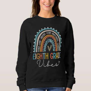 Tillbaka till skolan Åttonde klassens vibbar Regn T Shirt