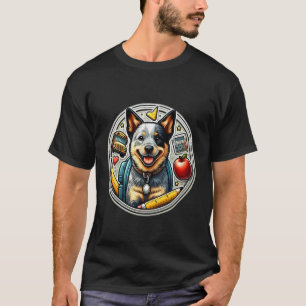 Tillbaka till skolan Australian Cattle Dog Pojkar T Shirt