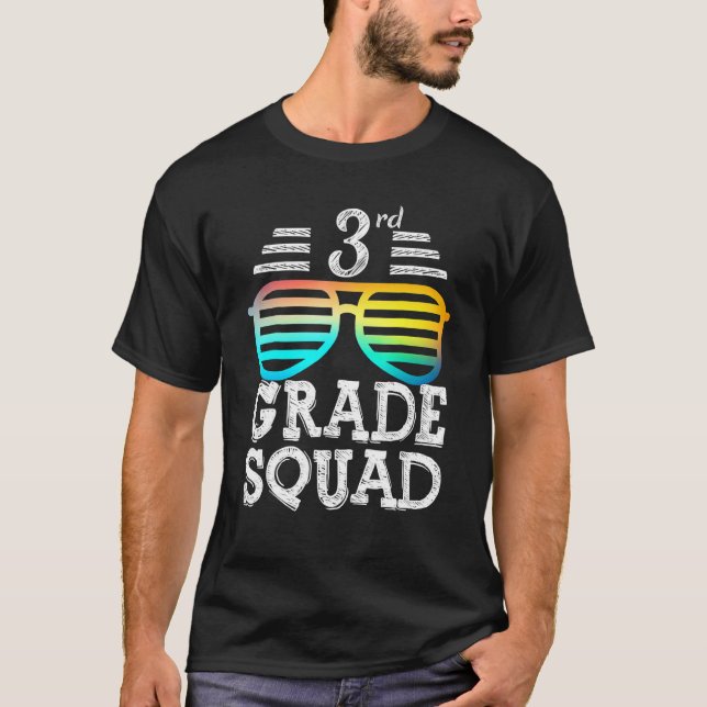 Tillbaka Till Skolan Cool 3:e Klassens Squad Team  T Shirt (Framsida)