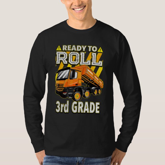 Tillbaka till skolan  Dumper lastbil redo att rull T Shirt (Framsida)