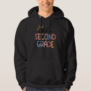 Tillbaka till skolan Elever Lärare Hej 2:a Andra Hoodie