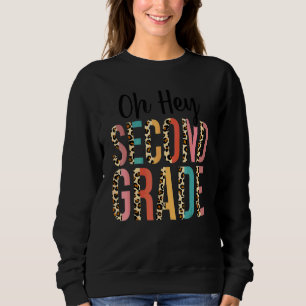 Tillbaka till skolan Elever Lärare Leopard Hej 2:a T Shirt