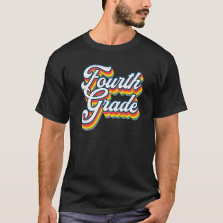Tillbaka till skolan Fjärde klass Vintage 4:e klas T Shirt