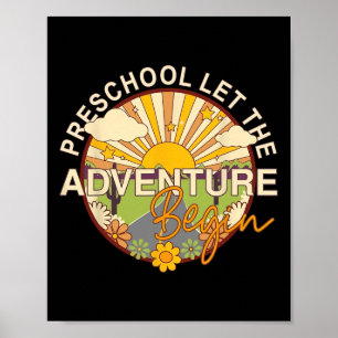 Tillbaka till skolan Förskola Låt äventyret börja Poster