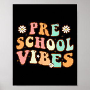 Tillbaka till skolan Förskola Retro lärare Sjukskö Poster