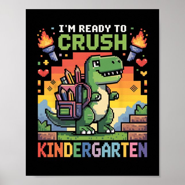 Tillbaka till skolan förskolepojkar Jag är redo at Poster (Framsidan)