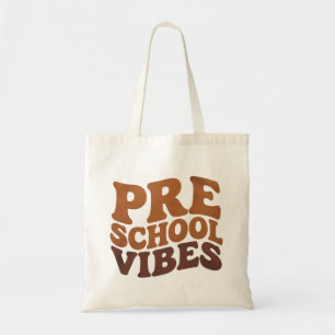 Tillbaka till skolan Första dagen för Pre-K Groovy Tygkasse
