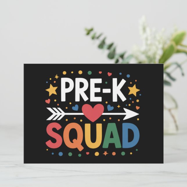 Tillbaka till skolan Första dagen på förskolan Pre Inbjudningar (Stående Fram)