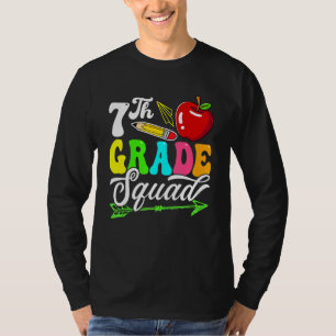 Tillbaka till skolan första dagen sjunde klassgäng t shirt