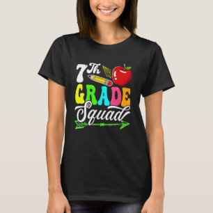 Tillbaka till skolan första dagen sjunde klassgäng t shirt