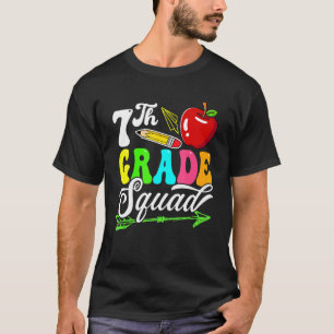 Tillbaka till skolan första dagen sjunde klassgäng t shirt