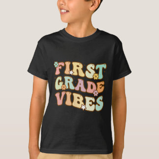 Tillbaka till skolan Första klassens vibbar Retro  T Shirt