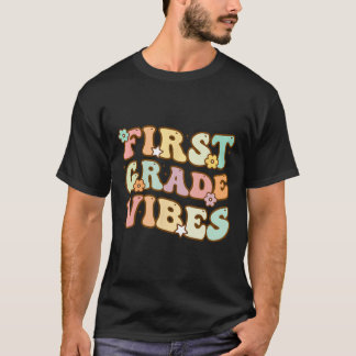 Tillbaka till skolan Första klassens vibbar Retro  T Shirt
