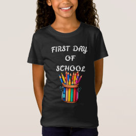 TILLBAKA TILL SKOLAN FÖRSTA SKOLDAGEN T SHIRT