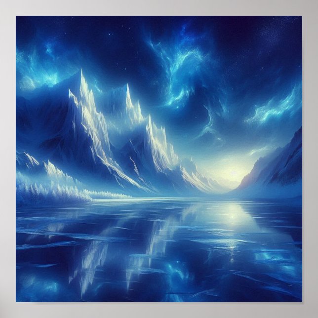 Tillbaka till skolan Frozen Indigo Horizon Poster (Framsidan)