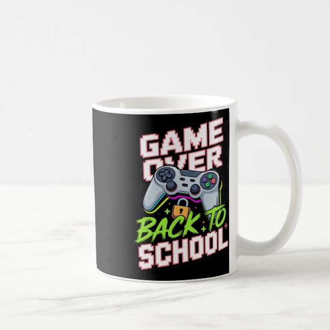 Tillbaka till skolan Gamer Controller Cool Rollig  Kaffemugg (Höger)