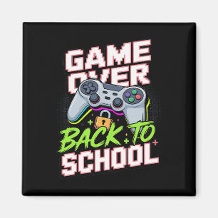 Tillbaka till skolan Gamer Controller Cool Rollig  Magnet