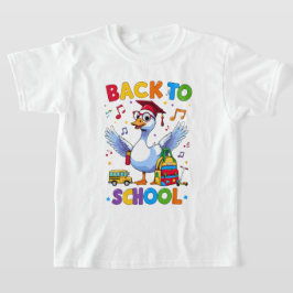 Tillbaka till skolan Gås – Färgglad Rolig T-Shirt