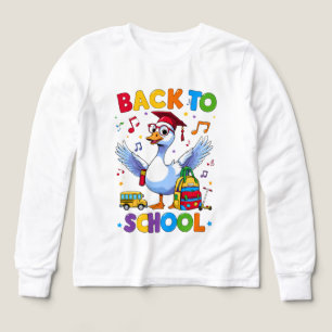 Tillbaka till skolan Gås – Färgglad Rolig T-Shirt 
