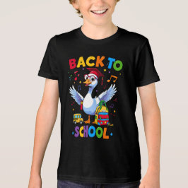 Tillbaka till skolan Gås – Färgrik rolig T-shirt-d T Shirt