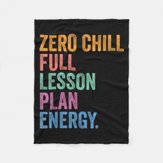 Tillbaka till skolan Gen Z-lärare Noll chill lekti Fleecefilt