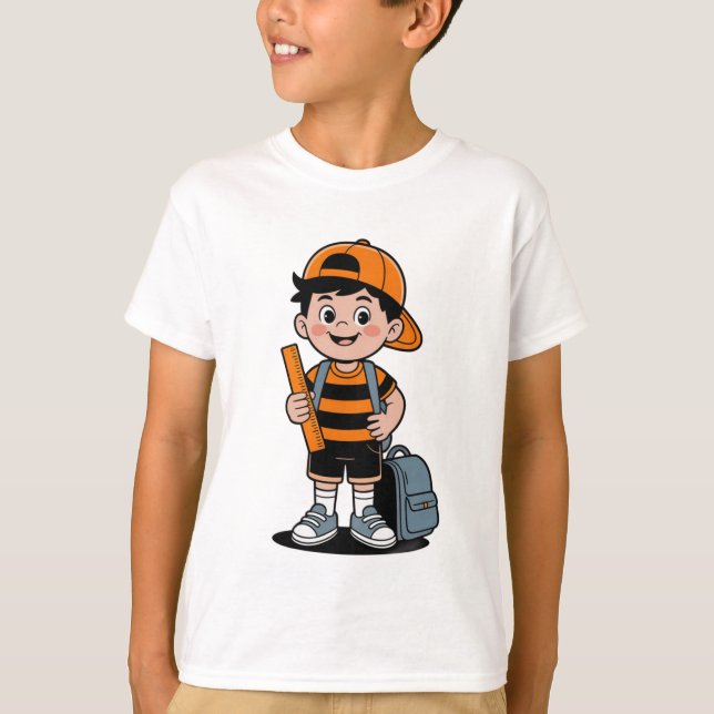 TILLBAKA TILL SKOLAN, GÖR DIG REDO FÖR ÄVENTYR T SHIRT (Framsida)