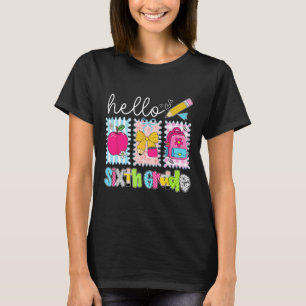 Tillbaka till skolan Hej sjätte klass lärare Coque T Shirt