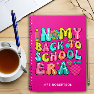 Tillbaka till skolan het rosa spiral anteckningsbo anteckningsbok