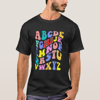 Tillbaka till skolan Hi alfabet förskola förskolel T Shirt