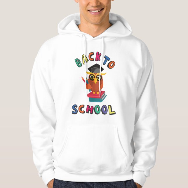 Tillbaka till skolan hoodie (Framsida)