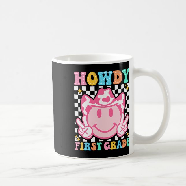 Tillbaka till skolan Howdy första klass västern co Kaffemugg (Höger)