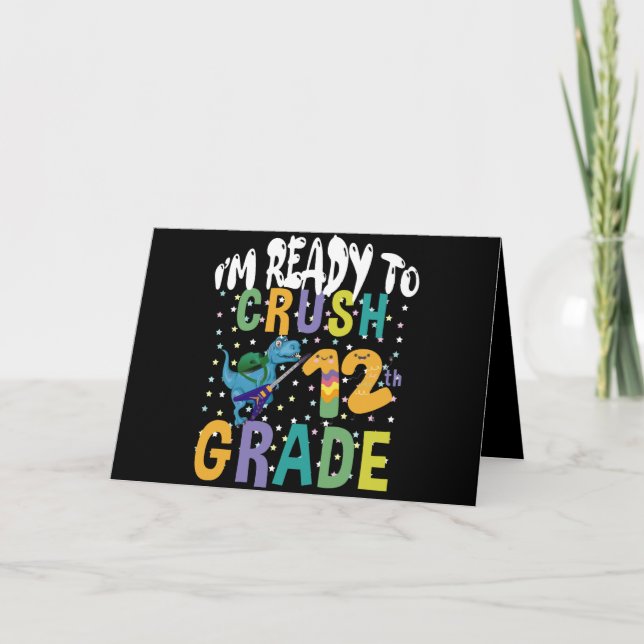 Tillbaka till skolan Jag är redo att krossa 12:e k Kort (Framsida)